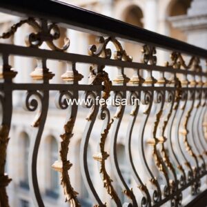Stylish Brass Stair Railing For Modern Homes Steel Grill Khidki