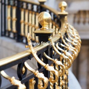 Custom Brass Staircase Railing Ideas French Door With Grill Design