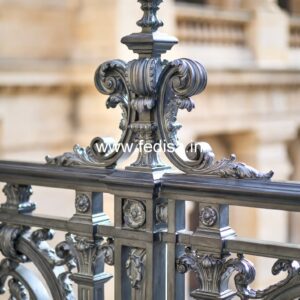 Decorative Brass Handrail Design Simple Front Grill Design