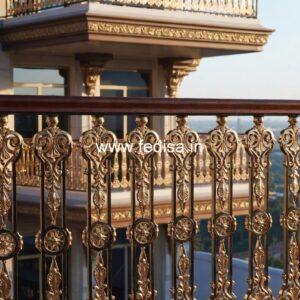 Modern Brass Handrail For Stylish Staircases Window Grill Design For Church