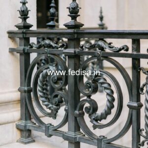 Brass Staircase Railing Design With Modern Appeal Ss Steel Window Grill