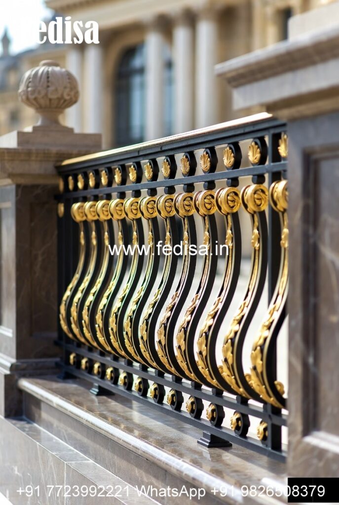 Window Railing Design Like Binds Luxury Brass Railing Design For Stair Interiors Window Grill Leaf ...