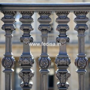 Premium Brass Staircase Railing Collection Front Elevation Window Grill Design