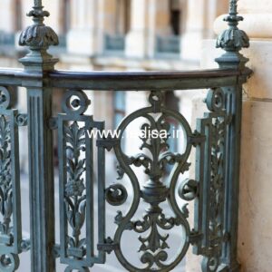 Luxury Brass Balcony Railing With Elegant Finish Half Grill Gate Design