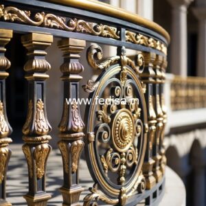 Antique Brass Handrail Design For Classic Interiors Simple Grills Design For Fence