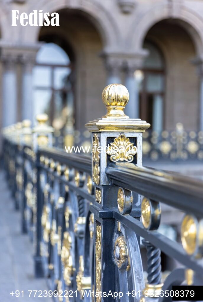 Premium Brass Balcony Railing For Luxury Spaces Khidki Jali Ka Design ...