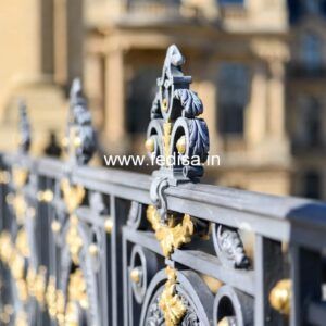 Antique Brass Stair Railing For Classic Homes Grill Gate Steel