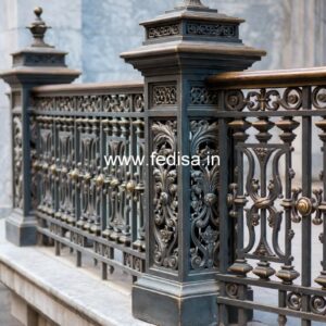 Brass Staircase Railing Design With Elegant Touch Main Grill Entrance Door Design