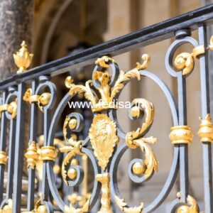 Elegant Brass Railing Design For Modern Projects Compound Wall Security Grill