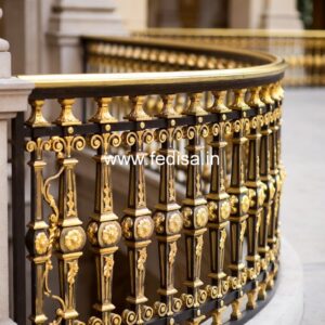 Designer Brass Handrail For Stylish Staircases Stair Railing Design