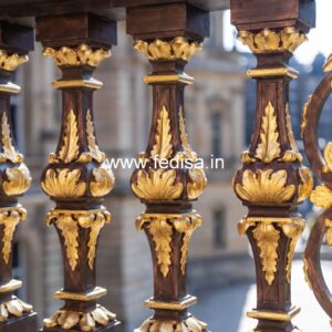 Elegant Brass Staircase Railing With Luxury Finish Modern Stair Railing