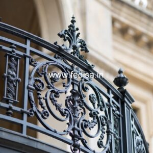 Antique Brass Staircase Railing With Classic Finish Staircase Wall Design