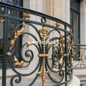 Decorative Brass Handrail Design For Luxury Homes Stairs For Small Spaces