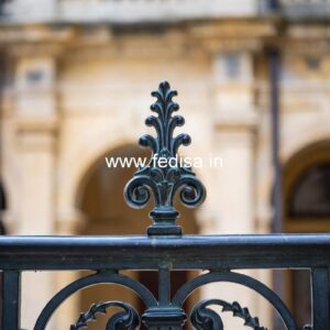 Designer Brass Balcony Railing For Stylish Homes Outside Entrance Stairs Design