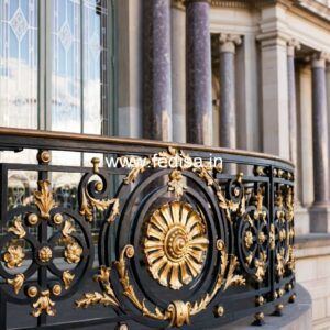 Antique Brass Stair Railing Design For Royal Homes Floating Stairs Design