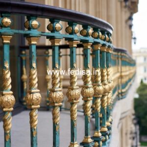 Premium Brass Handrail For Contemporary Homes Front Stairs Designs With Landings