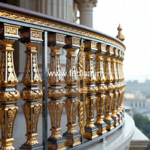 Antique Brass Handrail Design For Classic Villas Beautiful Staircases