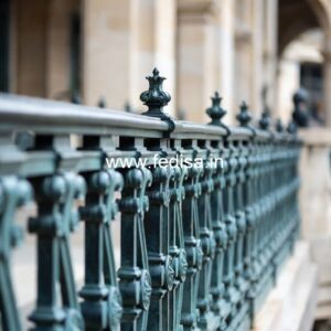 High-end Brass Staircase Railing Design Iron Stairs Design Outdoor