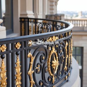 Decorative Brass Stair Railing For Villas Stairs Cabinet Design