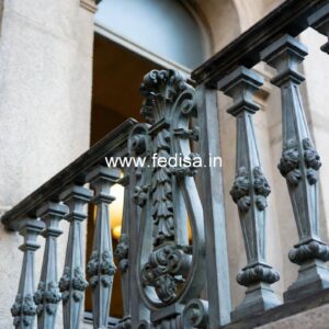 Antique Finish Brass Railing Design For Interiors Spiral Staircase Design For Small Spaces
