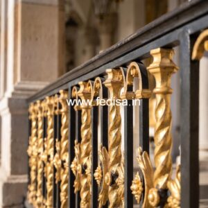 Decorative Brass Balcony Railing Design Ideas Simple Iron Grill Design For Stairs