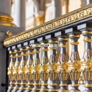 Traditional Brass Railing Design For Indian Homes Modern Wood Stair Railing