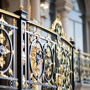 Antique Brass Railing Design For Classic Interiors Jina Railing