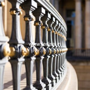 Premium Brass Balcony Railing For Homes Stairs Pop Design