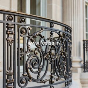 Brass Railing Design For Home Decoration Inside Stairs Design