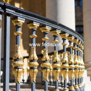 Traditional Brass Balcony Railing Design Cement Stairs Design
