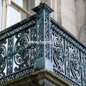 Modern Brass Railing Design For Homes Down Stairs Design