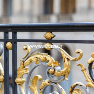 Brass Staircase Handrail With Classic Touch Modern Iron Stair Railing