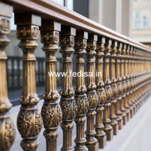 Luxury Brass Balcony Railing For Elegant Homes Open Staircase In Living Room