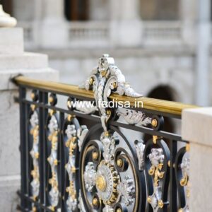 Premium Brass Balcony Railing With Fine Craftsmanship Stairs Railing Designs In Steel And Glass