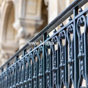 Premium Brass Balcony Railing For Designer Interiors Modern Black Staircase