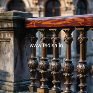 Decorative Brass Railing Design With Unique Patterns Simple Railing Design For Stairs