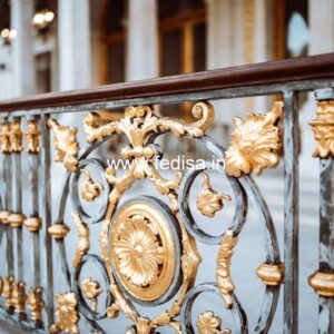 Brass Staircase Railing Design With Elegant Touch Staircase Wardrobe Design