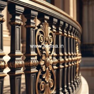 Custom Brass Railing Design For Premium Interiors Jeene Ki Railing Ka Design
