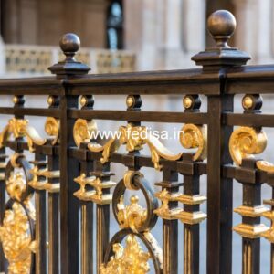 Luxury Brass Stair Railing Design For Villas Rooftop Stairs Design