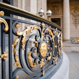 Modern Brass Staircase Railing With Unique Style Modern Wooden Stairs Design Indoor