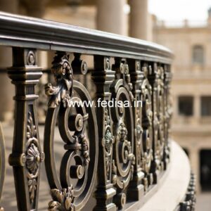 Brass Staircase Railing Design With Premium Finish Duplex House Stairs Design For Indian Houses