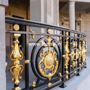 Stylish Brass Handrail Design For Modern Homes Spiral Stairs For Small Spaces