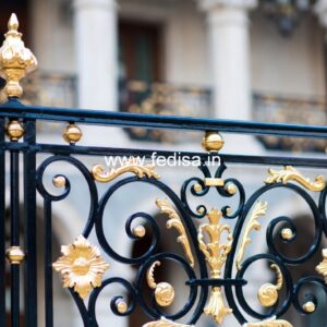 Premium Brass Stair Railing With Unique Design Stair Room Window Design
