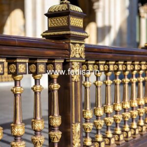 Designer Brass Handrail For Premium Staircases Open Concept Stairs