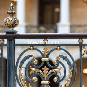 Decorative Brass Staircase Railing With Fine Finish Short Stairs Design