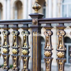 Stylish Brass Railing Design For Home Decor Wooden Staircase Pillar Designs