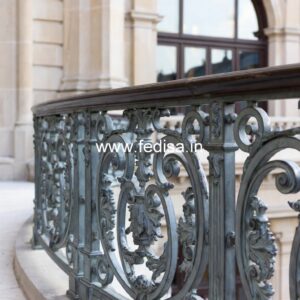 Antique Finish Brass Railing Design For Interiors House Design With Stairs Outside