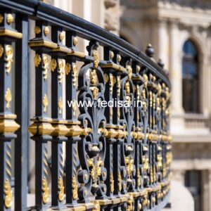 Premium Brass Balcony Railing For Homes Aluminum Staircase Design