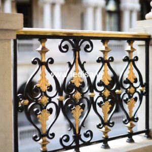 Traditional Brass Balcony Railing Design Pop Design For Staircase Ceiling