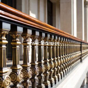 Modern Brass Railing Design For Homes House Design With Stairs Inside